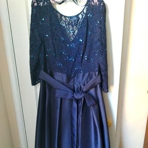 Size 12 Davids Bridal blue dress